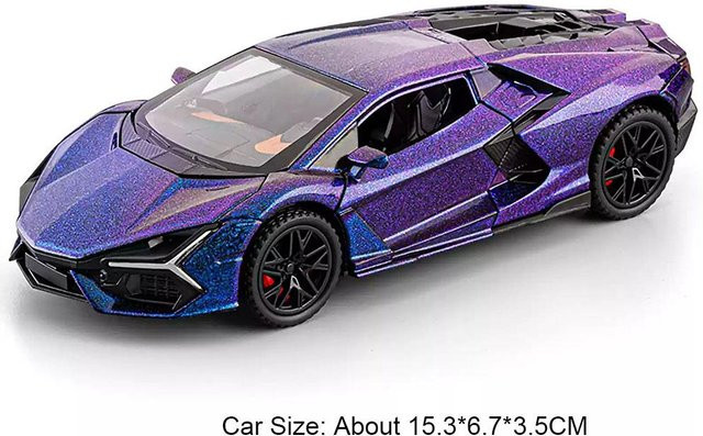 Lambor Revuelto V12 GT Auto, Spielzeug Legierung Druckgussmodell, 1:32, mit Licht und Sound, ab 14 Jahren - Bild 1