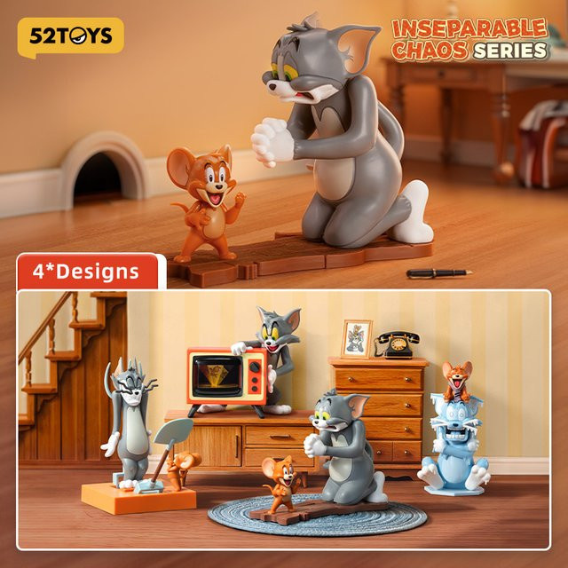 52TOYS Tom und Jerry Inseparable Chaos Serie, Blindbox, Anime-Figur - Bild 1