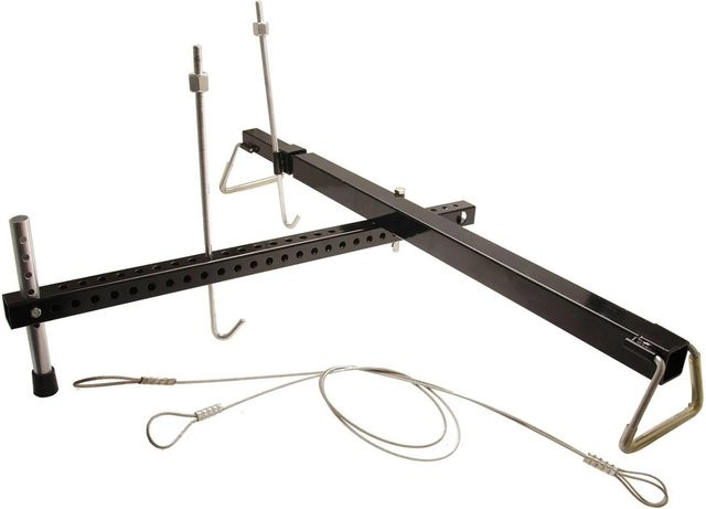 BGS Universal-Motortraverse mit 2- und 3-Punkt-Aufnahme, Schwarz, Tragkraft 315 kg, Artikelnummer 8515 - Bild 1