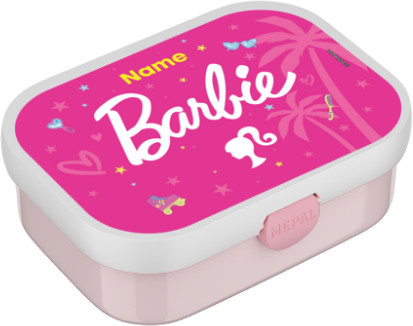 Mepal Brotdose Barbie in Pink mit Besteck und Personalisierung durch Namen und Foto - Bild 1