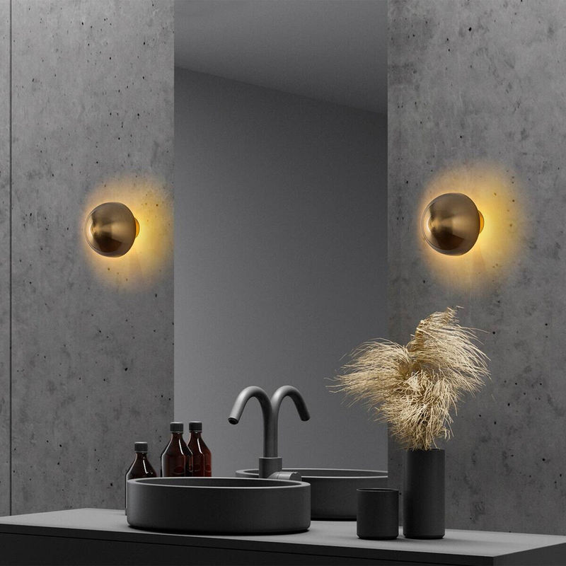 Opviq Wandleuchte Fungal in Gold aus Metall mit G9 Fassung, B/H/T: 16 x 16 x 16 cm - Bild 3