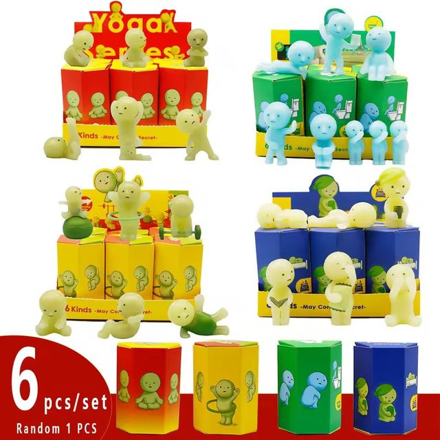 Bandai Überraschungs-Mystery-Box, nachtleuchtende grüne Puppen, Actionfiguren, Set / Bundle - Bild 1
