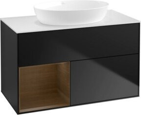 V&B Waschtischunterschrank Finion 100 in Weiß lackiert, B/T/H: 100 x 50,1 x 50,1 cm - Bild 1