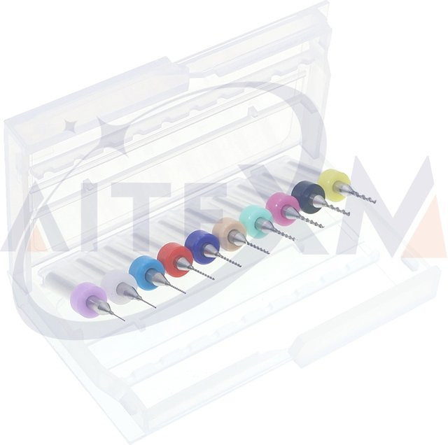 YANXD Mikrobohrer Set aus Wolframstahl und Hartmetall für PCB Leiterplatten, Durchmesser 0,3 bis 1,2 mm - Bild 1