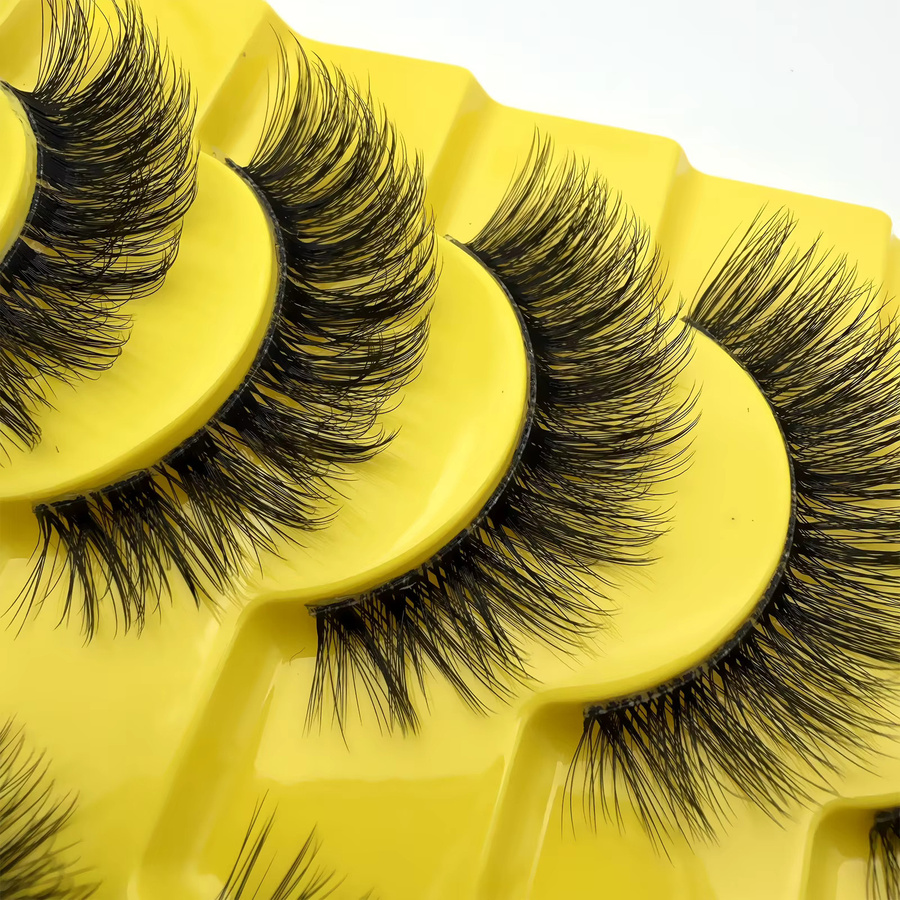 JIEFUXIN Künstliche Wimpern, 10 Paar, Black, Natürlich - Bild 5