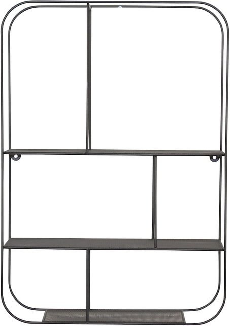 Wandregal Pia von möbel direkt online, modernes Metallregal in Schwarz, B/T/H: 60 x 15 x 42 cm - Bild 1