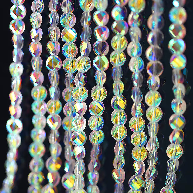 QIAO Glasperlen, 6mm, facettiert, Kristall, Bunt, Unisex - Bild 4