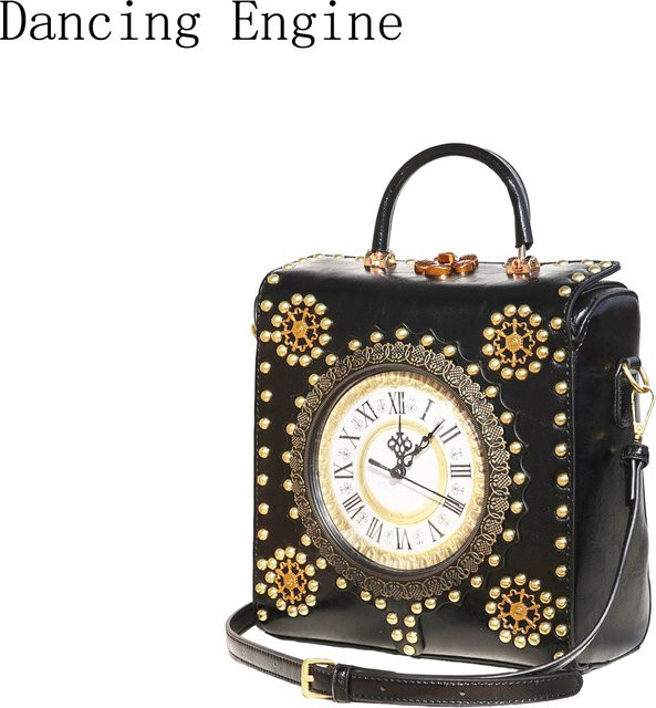 Dancing Engine Schultertasche, Nietenverzierung, Damen - Bild 1