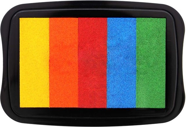 Rico Design Stempelkissen Rainbow Fiesta Multicolor B: 7 cm, T: 4 cm - Bild 1