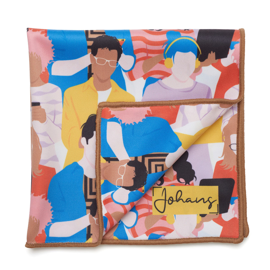Johans Brillenputztuch Folks multicolour B/T/H: 30 x 30 x 30 cm - Bild 1