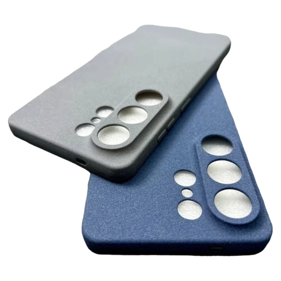 NUCWIN Handyhülle aus weichem TPU im Sandstein-Design für Samsung Galaxy S26 Ultra, S25, S23 Ultra, S22, S21 FE und A56, Schwarz - Bild 3