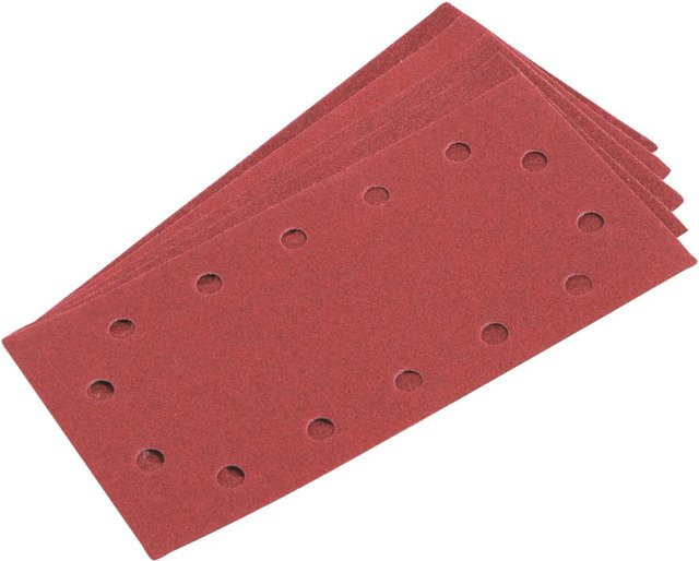 LUX-TOOLS Schleifstreifen für Exzenterschleifer, Körnung K60, Rot, Breite: 9,3 cm, Länge: 23 cm - Bild 1