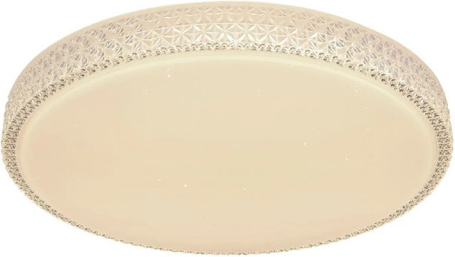 Globo LED-Deckenleuchte Ovi Weiß, dimmbar mit Fernbedienung und Timer, Durchmesser: 60 cm - Bild 1