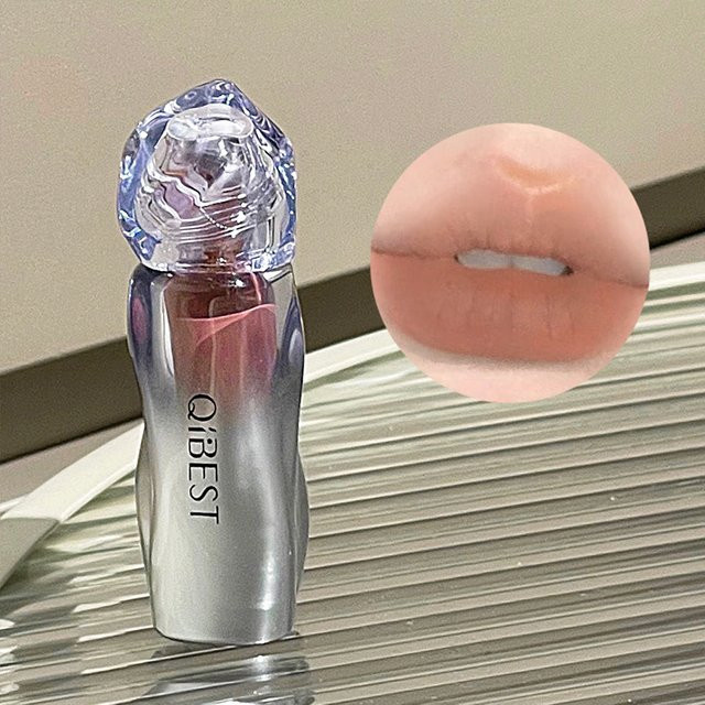 QIBEST Lip Mud Lippenstift, Nude, Matt - Bild 1