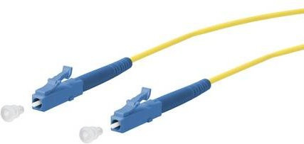 Metz Connect OpDAT Patchkabel LC-S/LC-S OS2 in Gelb, Länge: 0,5 m - Bild 1