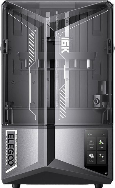 ELEGOO Saturn 4 Ultra 16K Resin 3D Drucker mit 10 Zoll LCD, B/T/H: 212 x 118 x 220 mm, Schwarz - Bild 1