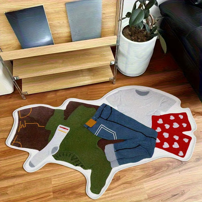 VIKAMA Dekorativer Teppich mit abstraktem Design in Multicolour für Wohnzimmer und Schlafzimmer - Bild 2