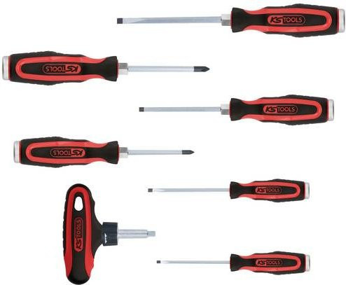 KS Tools Schraubendreher-Set aus Chrome Vanadium in Rot - Bild 1