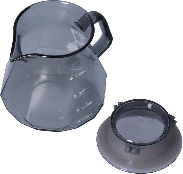 Hitzebeständiger Kaffeekessel von CosyHome aus transparentem Glas in Schwarz und Grau - Bild 1