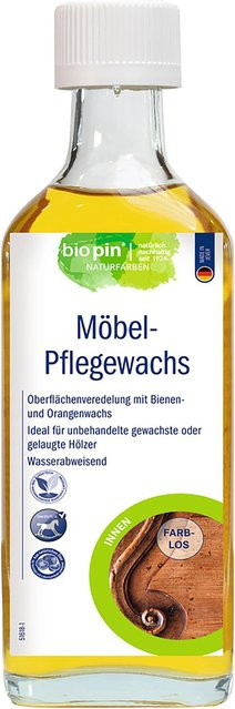 Biopin Möbel-Pflegewachs transparent 250 ml - Bild 1