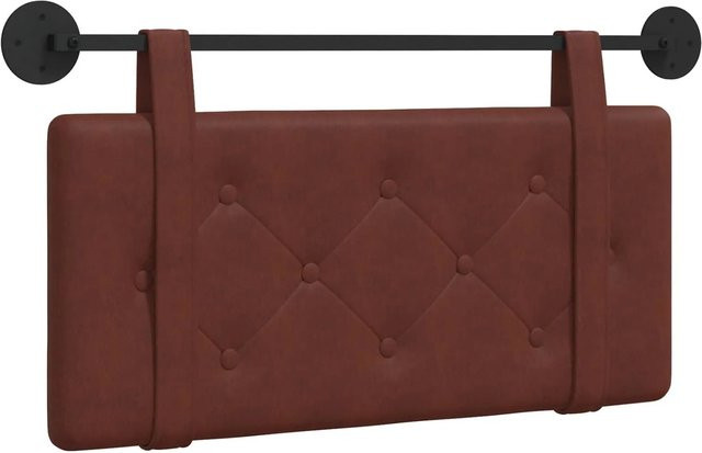 vidaXL Wandpaneel gepolstert in Braun mit geometrischem Design, B/H: 90 x 55 cm - Bild 1