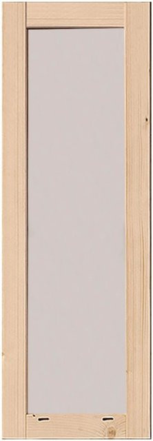 Karibu Feststehendes Fenster für Gartenhäuser in Braun, Breite: 60 cm, Höhe: 169 cm, für 38 mm Wandstärke - Bild 1