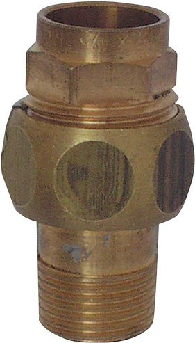 Cornat Löt-Verschraubung aus Messing, 15 mm, 1/2 Zoll AG, goldfarben - Bild 1