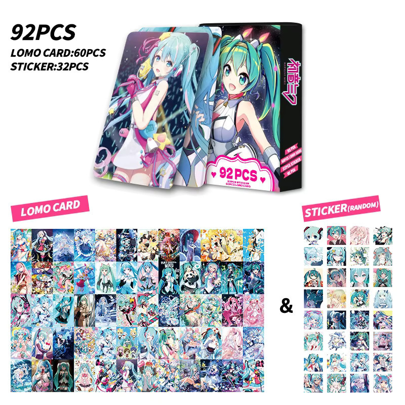 Hatsune Miku Anime Lomo Karte, Kartenspiel, 92-teiliges Set - Bild 2