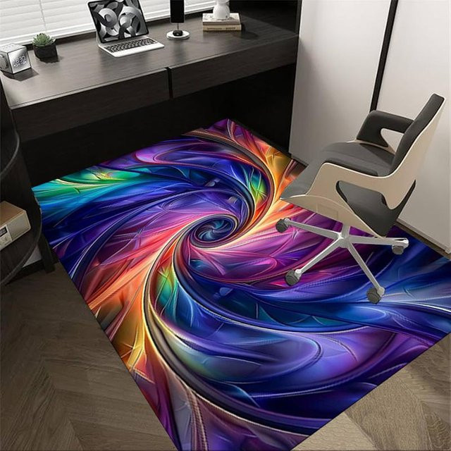 Living Need F Rutschfester Teppich in lebendigen Farben, Modernes Design aus Polyester, B/T: 90 x 60 cm, Mehrfarbig - Bild 1