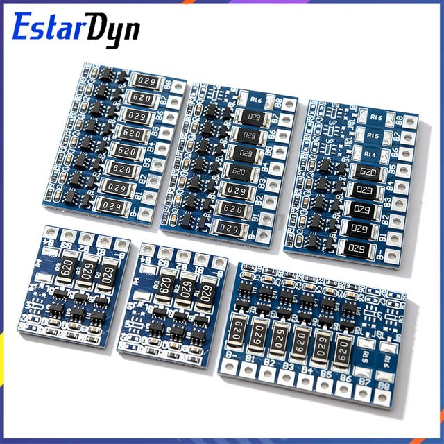 Estardyn Lithium-Ionen-Akku Balancer-Platine für 3S bis 8S Serien, 11,1V bis 33,6V, Blau - Bild 1
