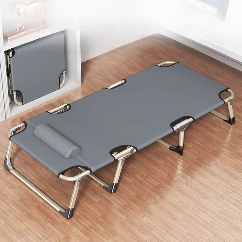 Modernes Klappbett für 1 Person aus Metall in Grau - Bild 2