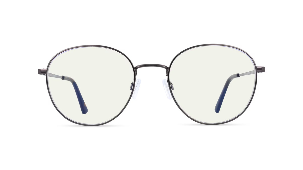 Fielmann OU 001 Korrektionsbrille, Panto, Vollrand, Edelstahl, Grau, Unisex - Bild 1