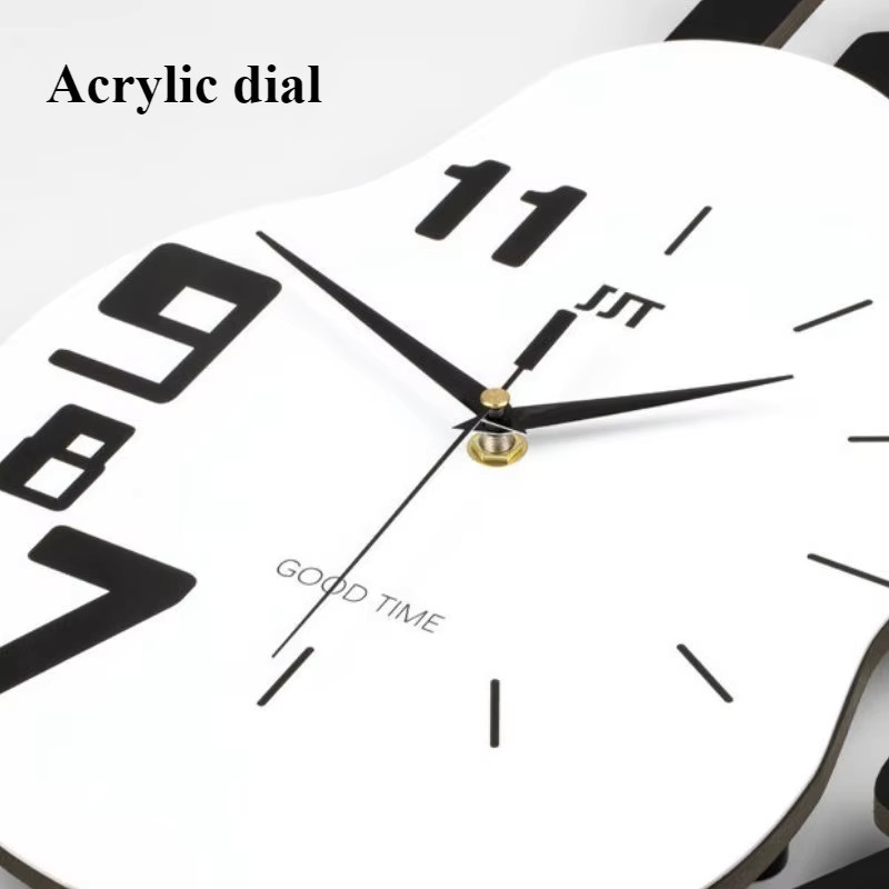 Moderne digitale Wanduhr von Oeny mit stillem Pendel aus Acryl für dein Wohnzimmer - Bild 5