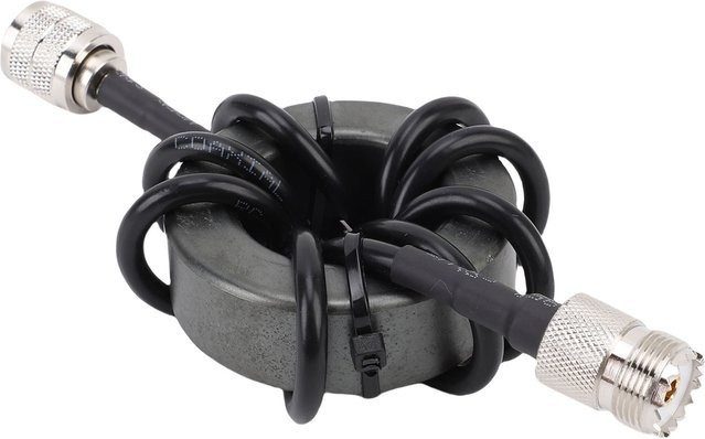 KKMOON ZP614 EM43 Kurzwellen-Choke-Magnetring 1,8 bis 30 MHz Anti-Interferenz 1:1 Stromtyp Balun 1000 W in Schwarz - Bild 1