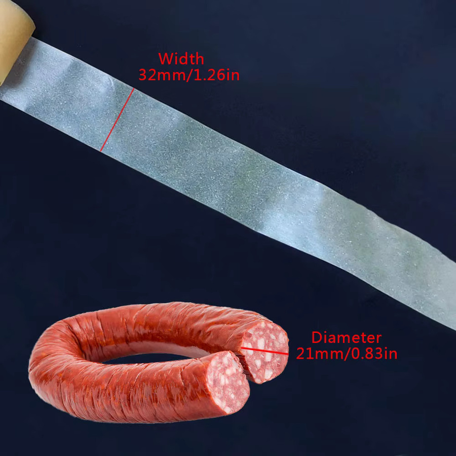 SAFEBET Wursthülle transparent Durchmesser 21 mm für die Wurst- und Schinkenherstellung - Bild 2