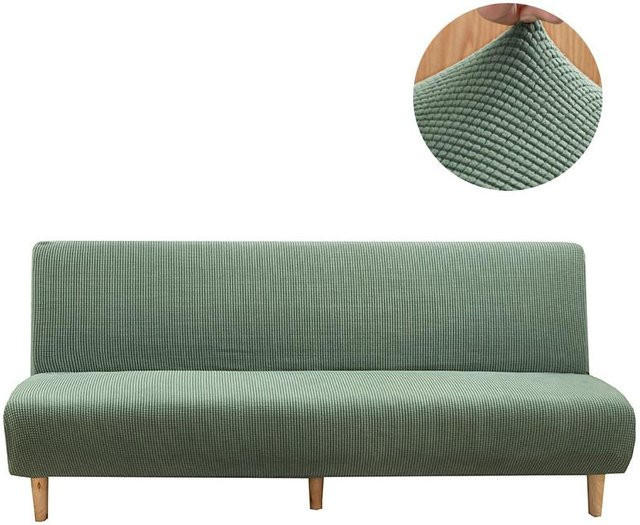MKZOOM Jacquard Sofabettbezug aus elastischem Stretch-Material, armlos, Breite: 160 cm bis 180 cm - Bild 1
