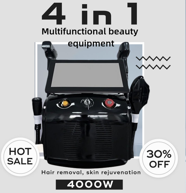 RFIPLbeauty 4-in-1 Diodenlaser Haarentfernung, Schwarz - Bild 1
