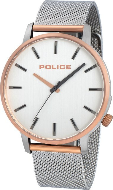 Police Herrenuhr, Quarz, Edelstahl, 42 mm, Silber, 3 ATM - Bild 1