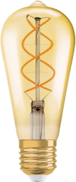Osram LED Leuchtmittel E27 ST64 in Gold und Transparent mit warmweißem Licht, 4 W - Bild 1