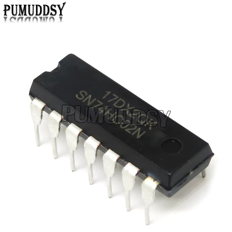 PUMUDDSY 10er Set SN74HC Logik-ICs DIP-14 in Schwarz - Bild 1
