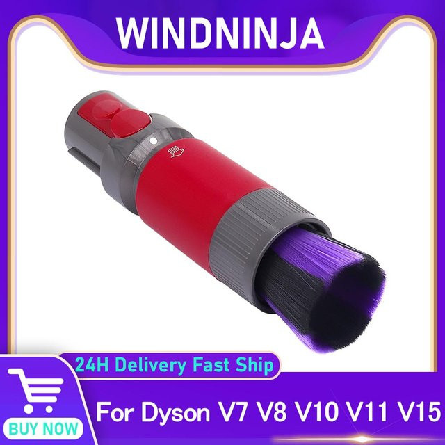 WINDNINJA Weicher Staubpinsel als kratzfreies Zubehör für Dyson V7 V8 V10 V11 V15 Staubsauger - Bild 1