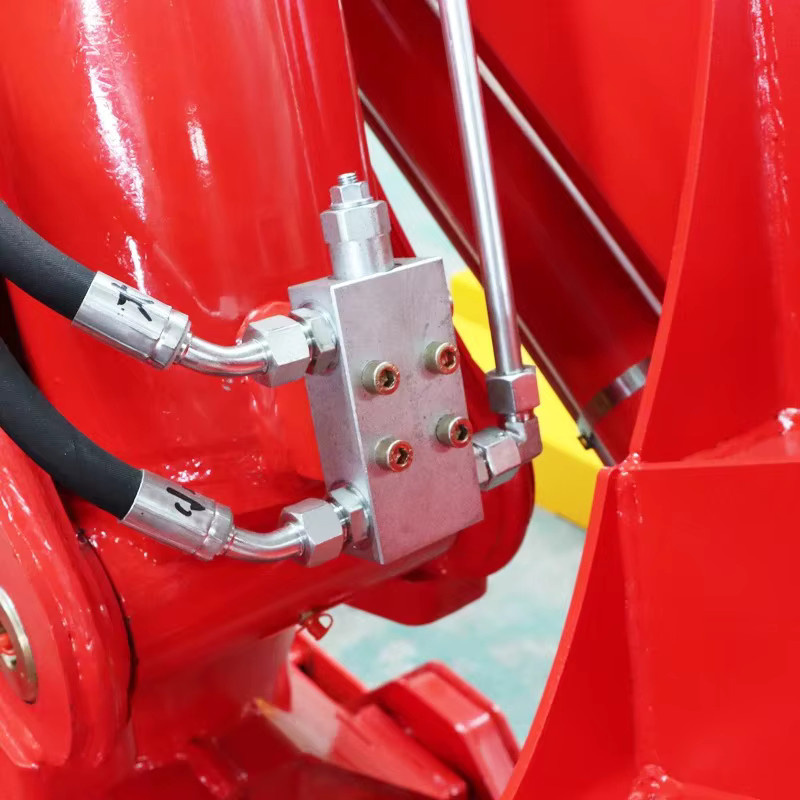 Maßgefertigter CIF LKW-montierter Hydraulikkran mit Hydraulikwinde und Personenkorb in Rot, Tragkraft 3-14 Tonnen - Bild 4