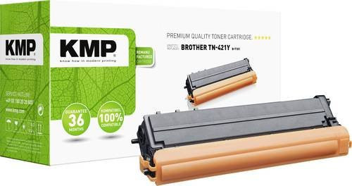 KMP Tonerkassette Gelb kompatibel mit Brother TN-421Y und TN421Y mit 1800 Seiten Reichweite - Bild 1