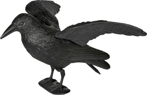 Yachticon Gartenfigur Krähe aus PVC in Schwarz - Bild 1