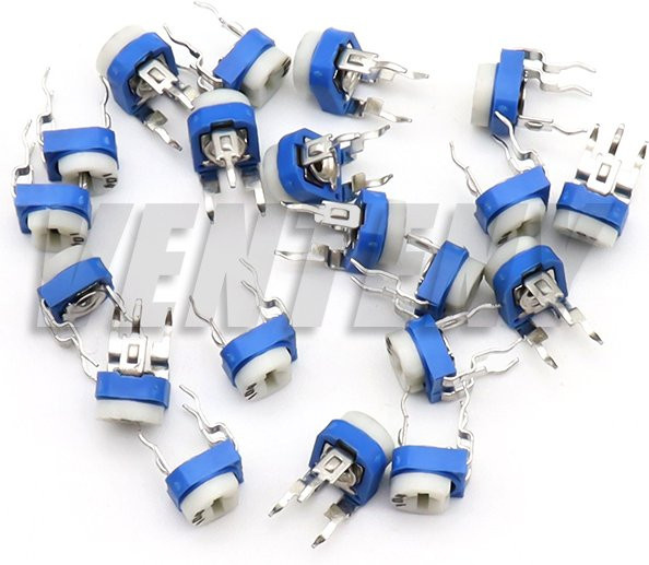 VENTENY Trimpot Trimmer Potentiometer RM-065 Serie Variabler Widerstand Blau, 20 Stück - Bild 1