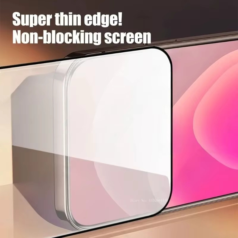 4er-Pack Displayschutzfolie aus gehärtetem Glas mit schwarzen Kanten für Xiaomi 17 Ultra, transparent und glänzend - Bild 4