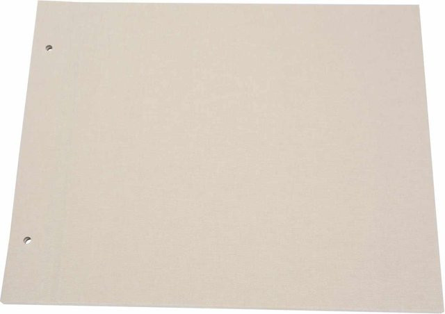 goldbuch Schraubalbeneinband Leinen in Mittel Beige, Breite: 30 cm, Höhe: 25 cm - Bild 1