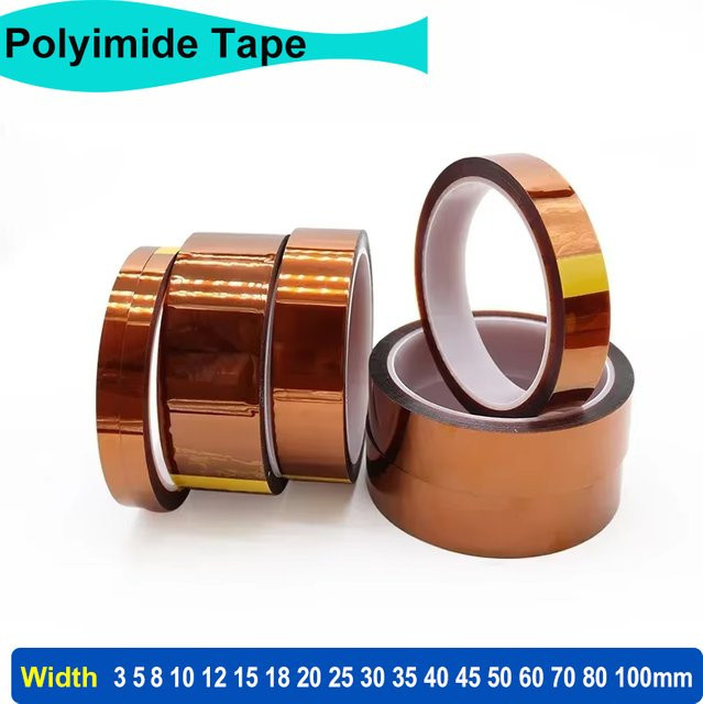 Hochtemperatur-Polyimid-BGA-Isolierband in Gelb für Elektroindustrie und 3D-Druck, Breite: 3 bis 100 mm - Bild 1