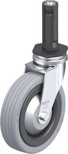Blickle Lenkrolle LRA-VPA 100G-FA-ER02 in Schwarz und Grau mit 100 mm Rad-Durchmesser und einer Tragfähigkeit von maximal 70 kg - Bild 1