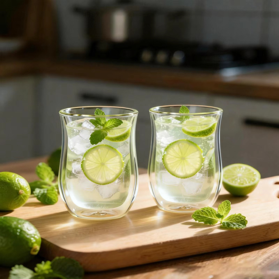 Easyworkz Doppelwandiges Glas-Kaffeetassen Set aus Borosilikatglas, 2 Stück, Transparent, 250 ml - Bild 5